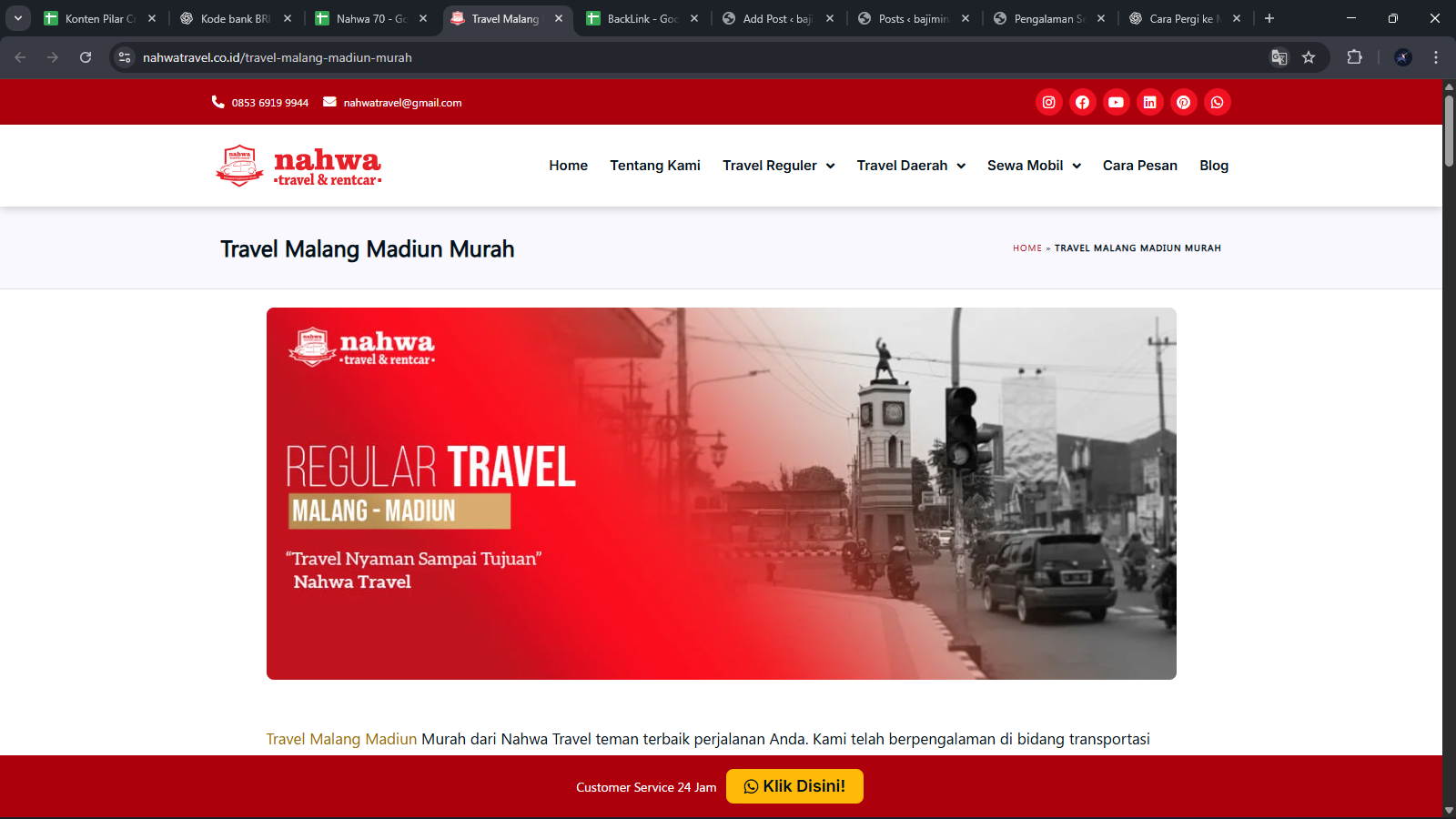 Rekomendasi Transportasi Nyaman dari Malang Menuju Kota Pecel