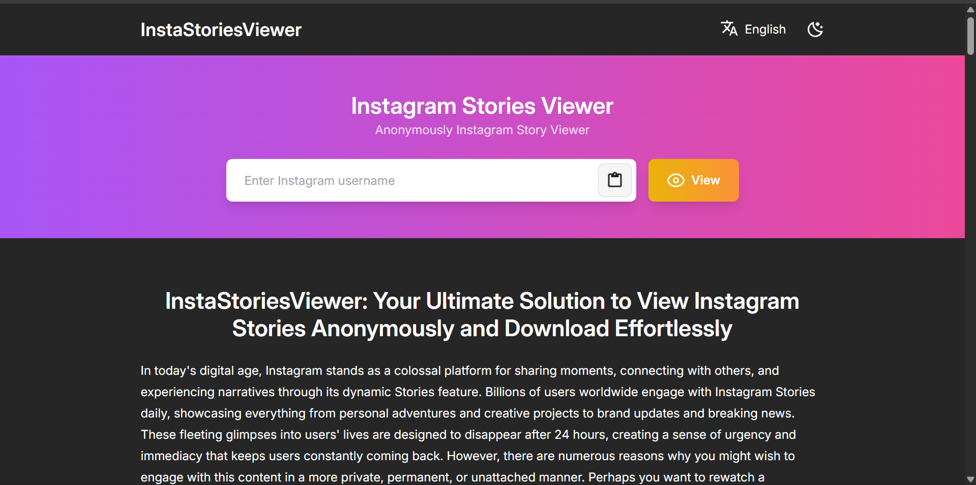 Tips Stalking Story Instagram Aman dan Gratis di Instastoryviewer.vip